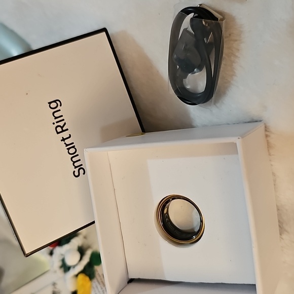 #3 With Cord Smart Ring Fitness Tracker  Gold Size 7 - Picture 1 of 6